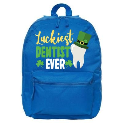 St Patricks Day Lucky Dentist Leprechaun Hat Shamrock Gift 16 in Basic Backpack