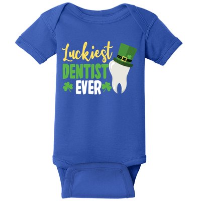 St Patricks Day Lucky Dentist Leprechaun Hat Shamrock Gift Baby Bodysuit