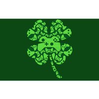 St Patricks Day Shamrock Clover Video Game Controllers Gamer Bumper Sticker