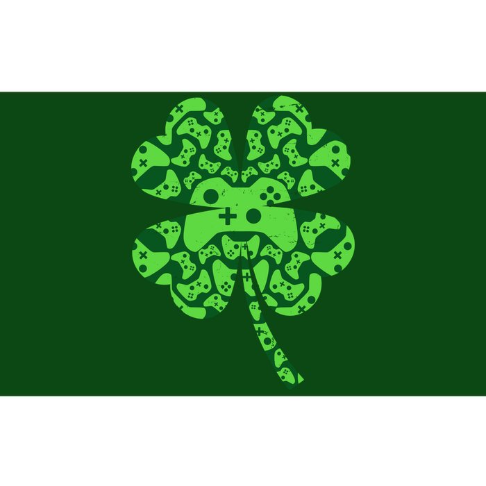 St Patricks Day Shamrock Clover Video Game Controllers Gamer Bumper Sticker