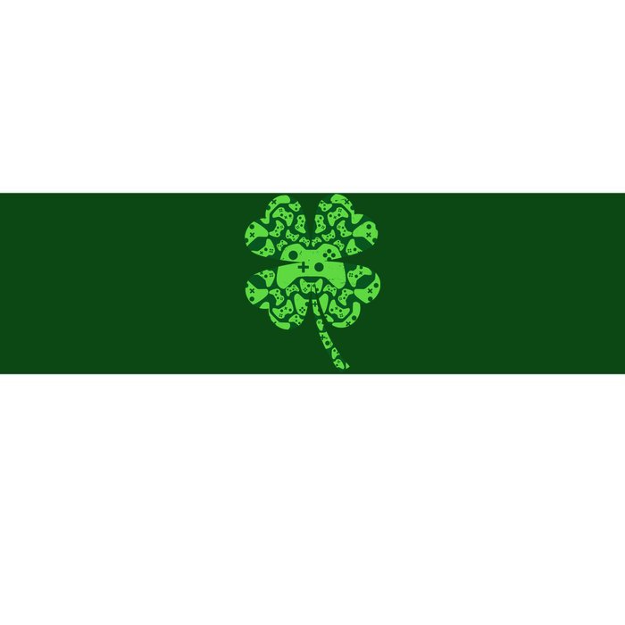 St Patricks Day Shamrock Clover Video Game Controllers Gamer Bumper Sticker