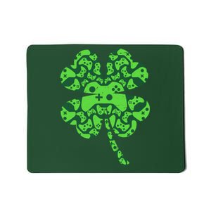 St Patricks Day Shamrock Clover Video Game Controllers Gamer Mousepad