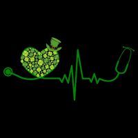 St Patricks Day Heartbeat Nurse Zip Tote Bag