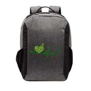 St Patricks Day Heartbeat Nurse Vector Backpack