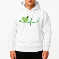 St Patricks Day Heartbeat Nurse Hoodie