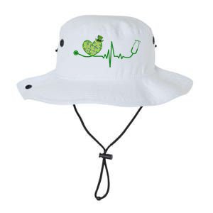 St Patricks Day Heartbeat Nurse Legacy Cool Fit Booney Bucket Hat