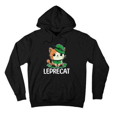 St Patricks Day Parade leprecat Funny irish cat Hoodie