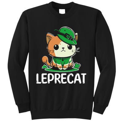 St Patricks Day Parade leprecat Funny irish cat Sweatshirt