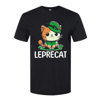 St Patricks Day Parade leprecat Funny irish cat Softstyle® CVC T-Shirt