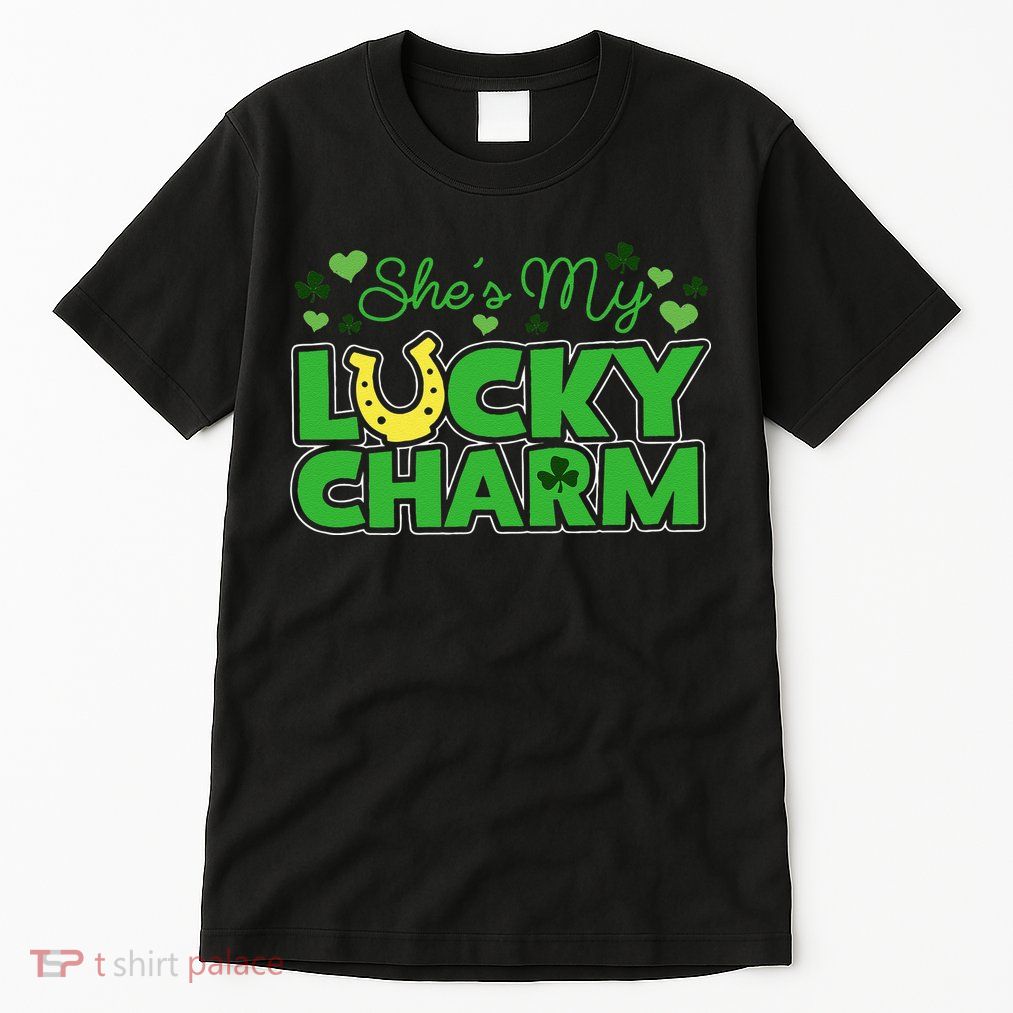 St. Patrick's Day Irish Shamrock Gift She's My Lucky Charm Tall T-Shirt