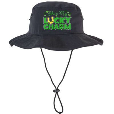 St. Patrick's Day Irish Shamrock Gift She's My Lucky Charm Bucket Hat