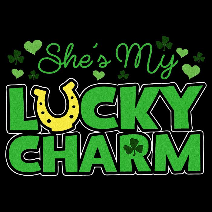 St. Patrick's Day Irish Shamrock Gift She's My Lucky Charm Youth Performance Sprint T-Shirt