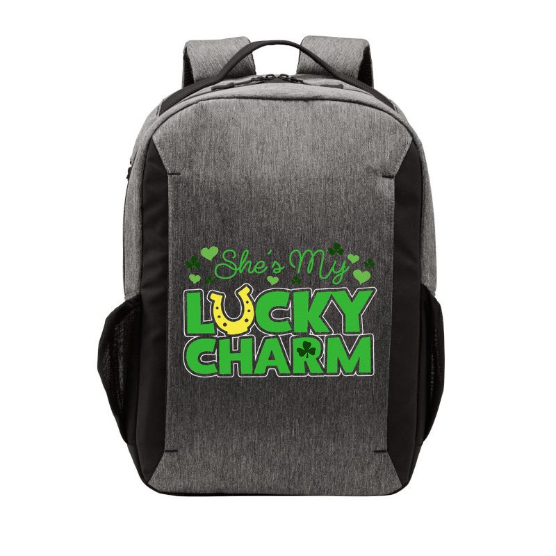 St. Patrick's Day Irish Shamrock Gift She's My Lucky Charm Vector Backpack