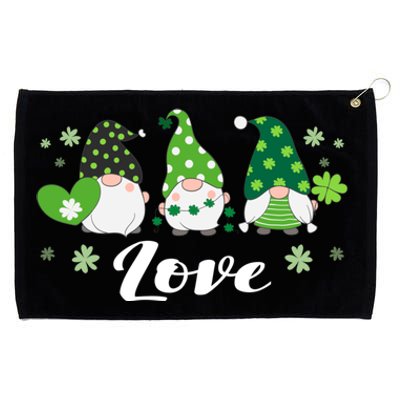 St Patricks Day Green Gnomes Love Irish Gift Grommeted Golf Towel