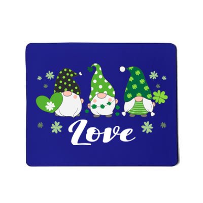 St Patricks Day Green Gnomes Love Irish Gift Mousepad