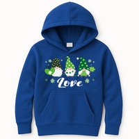 St Patricks Day Green Gnomes Love Irish Gift Kids Hoodie