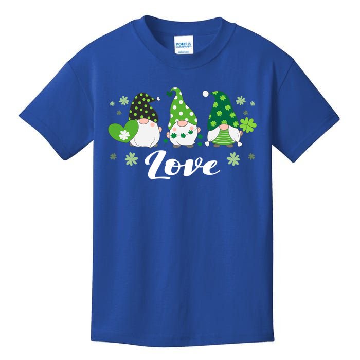 St Patricks Day Green Gnomes Love Irish Gift Kids T-Shirt