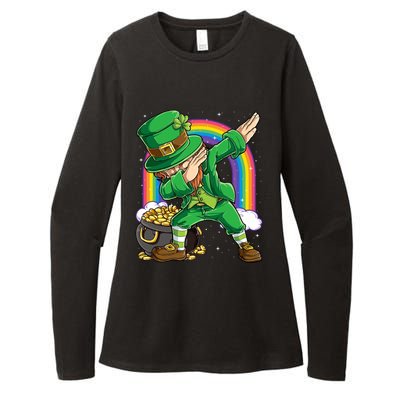 St Patricks Day Dabbing Leprechaun Funny Dab Dance Meaningful Gift Womens CVC Long Sleeve Shirt