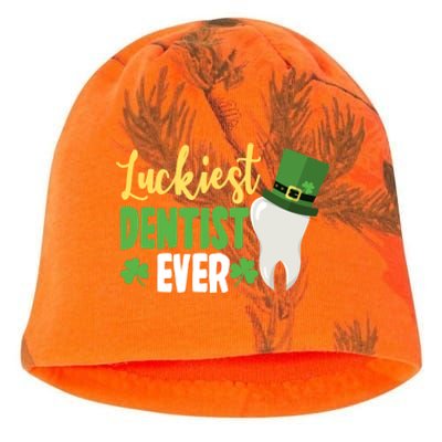 St Patricks Day Lucky Dentist Leprechaun Hat Shamrock Gift Kati - Camo Knit Beanie