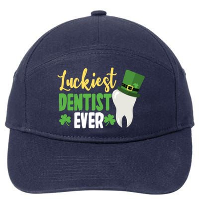 St Patricks Day Lucky Dentist Leprechaun Hat Shamrock Gift 7-Panel Snapback Hat