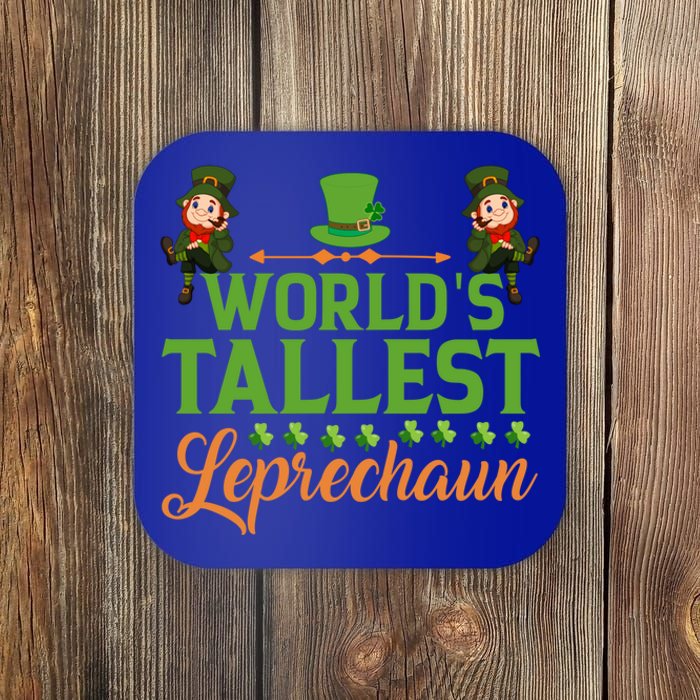 St Patricks Day Funny World's Tallest Leprechaun Gift Coaster