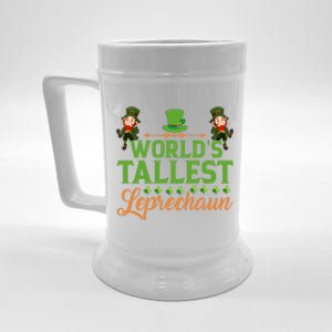 St Patricks Day Funny World's Tallest Leprechaun Gift Beer Stein