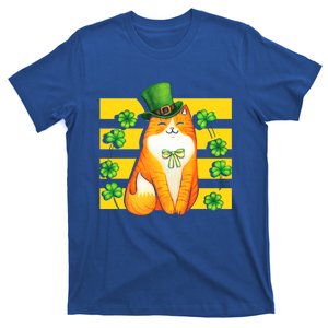 Saint Patrick's Day Cat Shamrock St Paddy Kitten Ireland Meaningful Gift T-Shirt