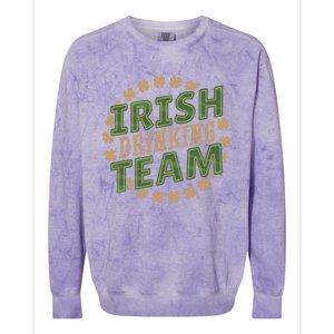 St Patricks Day Irish Ing Team Matching Outfit Gift Colorblast Crewneck Sweatshirt