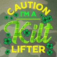 St Patrick's Day Caution I'm A Kilt Lifter Legacy Tie Dye Trucker Hat