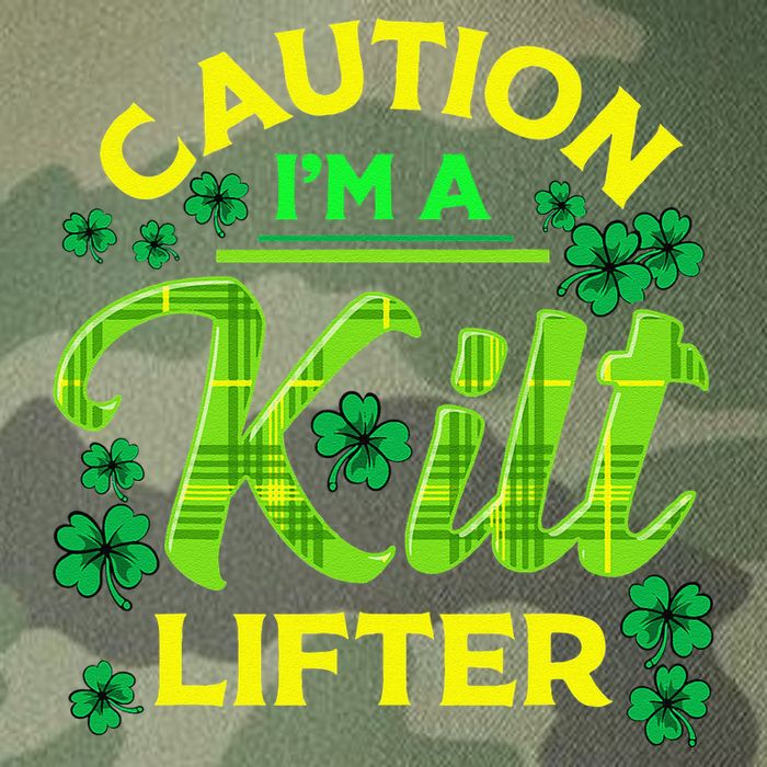 St Patrick's Day Caution I'm A Kilt Lifter Legacy Tie Dye Trucker Hat