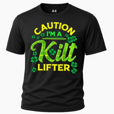 St Patrick's Day Caution I'm A Kilt Lifter Performance Shirt