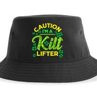 St Patrick's Day Caution I'm A Kilt Lifter Sustainable Bucket Hat