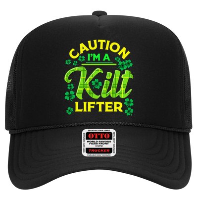 St Patrick's Day Caution I'm A Kilt Lifter Trucker Hat