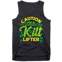 St Patrick's Day Caution I'm A Kilt Lifter Tank Top