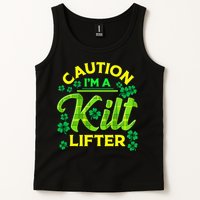 St Patrick's Day Caution I'm A Kilt Lifter Tank Top