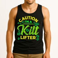 St Patrick's Day Caution I'm A Kilt Lifter Tank Top