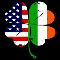 St Patricks Day Irish American Flag Cooling Performance Crew T-Shirt