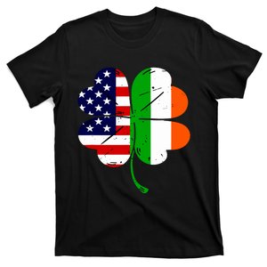 St Patricks Day Irish American Flag T-Shirt