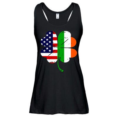 St Patricks Day Irish American Flag Ladies Essential Flowy Tank