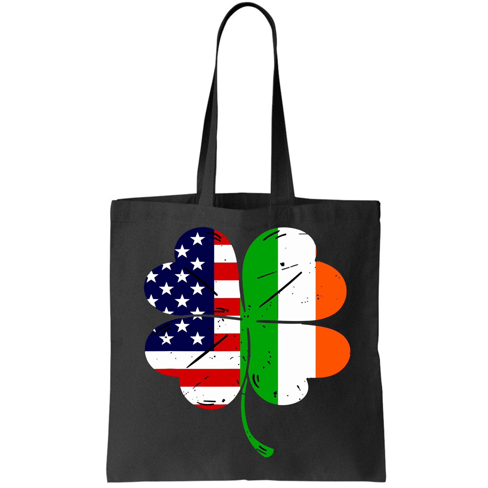 St Patricks Day Irish American Flag Bag