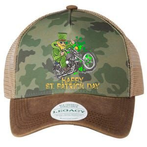 St Patrick Day Motorcycle Bike Biker Rider Plus Size Legacy Tie Dye Trucker Hat