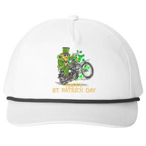 St Patrick Day Motorcycle Bike Biker Rider Plus Size Snapback Five-Panel Rope Hat