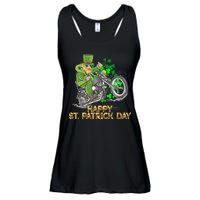 St Patrick Day Motorcycle Bike Biker Rider Plus Size Ladies Essential Flowy Tank