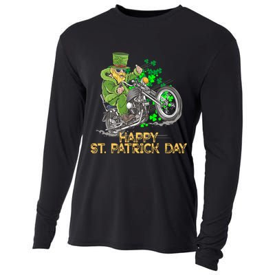 St Patrick Day Motorcycle Bike Biker Rider Plus Size Cooling Performance Long Sleeve Crew