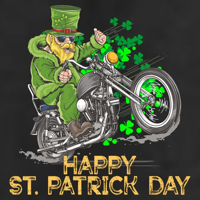 St Patrick Day Motorcycle Bike Biker Rider Plus Size Hat