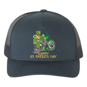 St Patrick Day Motorcycle Bike Biker Rider Plus Size Yupoong Adult 5-Panel Trucker Hat