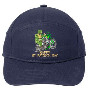 St Patrick Day Motorcycle Bike Biker Rider Plus Size 7-Panel Snapback Hat