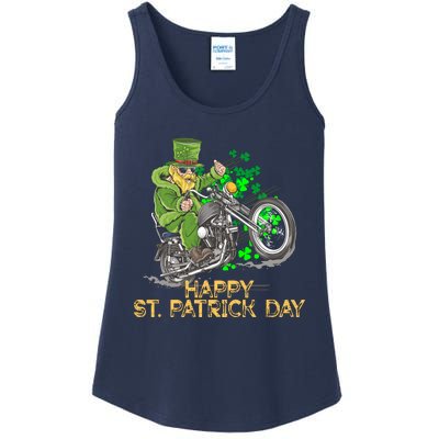 St Patrick Day Motorcycle Bike Biker Rider Plus Size Ladies Essential Tank