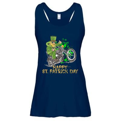 St Patrick Day Motorcycle Bike Biker Rider Plus Size Ladies Essential Flowy Tank