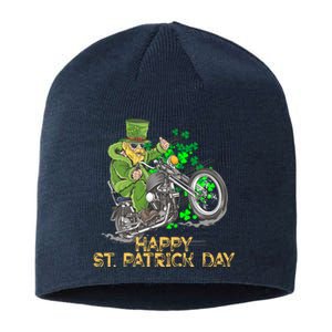 St Patrick Day Motorcycle Bike Biker Rider Plus Size Sustainable Beanie